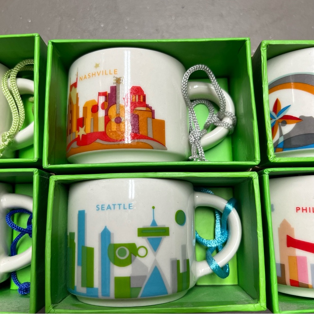 Starbucks You Are Here Series Ornaments/Espresso Mugs - Picture 2 of 4